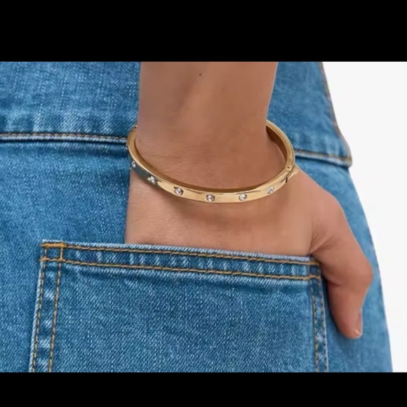 Set In Stone Hinged Bangle from Kate spade like new - Picture 4 of 13